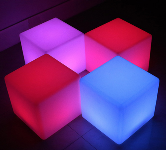 4 glow cubes - Party Hire World