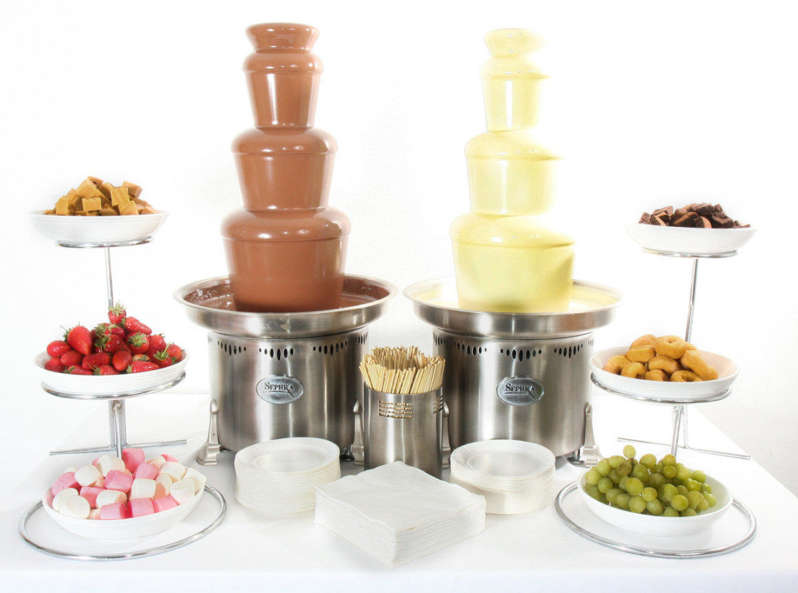 Chocolate Fountain Package 2 Two small fountains serving up to 80